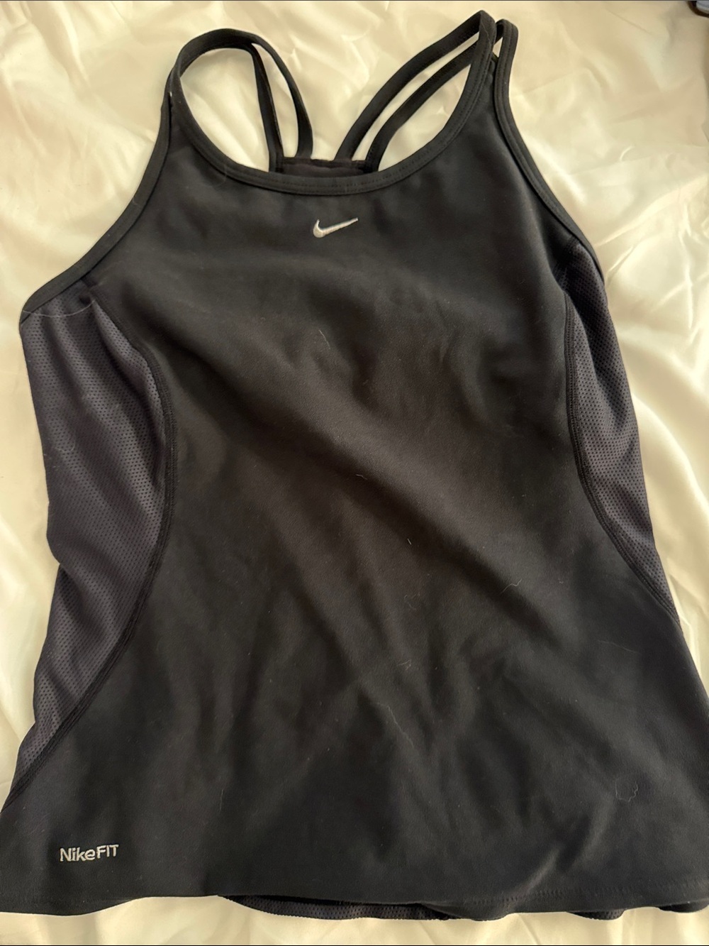 Nike Black Strappy Athletic Tank Top